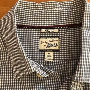 Bass Men’s XL Slim Fit Long Sleeve Button Down Shirt